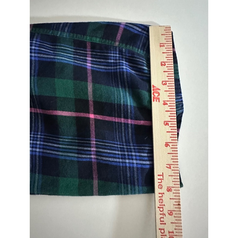 Victorias Secret Plaid Pajama Set Sz M Cotton Modal Pants&Shirt Lounge Sleepwear - Picture 10 of 13